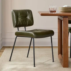 Colombo Tufted Leather Dining Chair