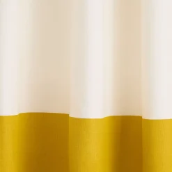 Colorblock Canvas Shower Curtain