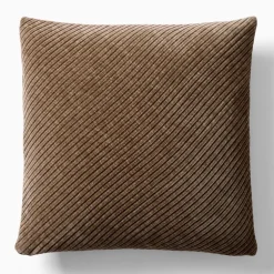 Corded Bias Velvet Pillow Cover