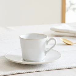 Costa Nova Beja Teacup & Saucers (Set of 4)