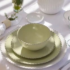 Costa Nova Pearl Stoneware Dinner Plates (Set of 4)