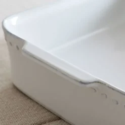 Costa Nova Pearl White Rectangular Baker