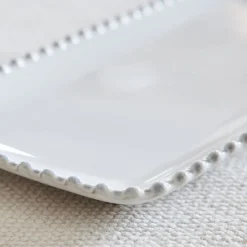 Costa Nova Pearl White Rectangular Tray