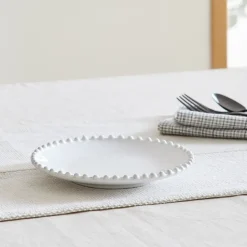 Costa Nova Pearl White Stoneware Bread Plates (Set of 4)
