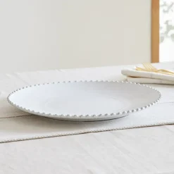 Costa Nova Pearl White Stoneware Charger Plate