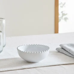 Costa Nova Pearl White Stoneware Low Bowls