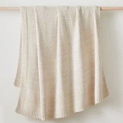 Cotton Knit Throw