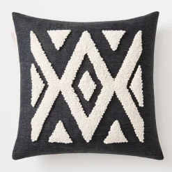 Cotton Tree Punch Needle Ndebele Pillow