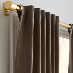 Cotton Velvet Light-Filtering Curtain