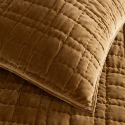 Cotton Velvet Plaid Reverse Quilt & Shams