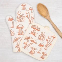Counter Couture Mushroom Oven Mitt & Pot Holder