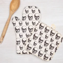Counter Couture Skull Oven Mitt & Pot Holder