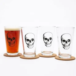 Counter Couture Skull Pint Glass