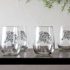 Counter Couture Stemless Wine Glass Sets