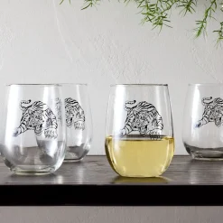 Counter Couture Stemless Wine Glass Sets