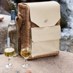 Country Canvas Wine Bag (4 Piece Set)