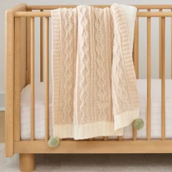 Cozy Cable Knit Baby Blanket