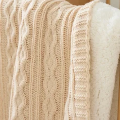 Cozy Cable Knit Baby Blanket