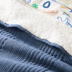 Cozy Jersey Linear Twin Blanket