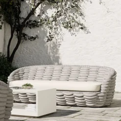 Cozy Upholstered Outdoor Sofa (89")