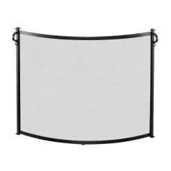 Craftsman Bowed Fireplace Screen