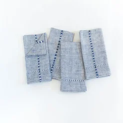 Creative Women Pulled Handwoven Cotton Napkins (Set of 4)