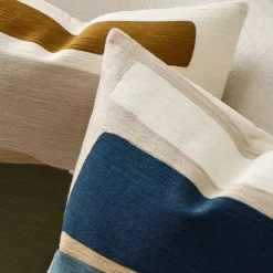 Crewel Block Art Pillow Cover