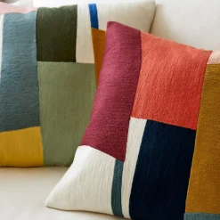 Crewel Geo Pieces Pillow Cover
