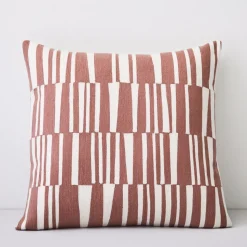 Crewel Linear Pillow Cover