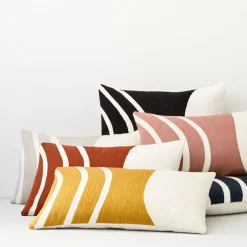 Crewel Rounded Pillow Cover
