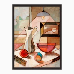 Cubist Still Life Framed Wall Art