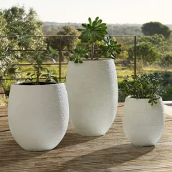 Curved Ficonstone Indoor/Outdoor Planters