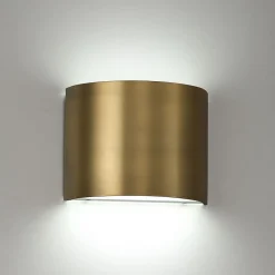 Curved Metal LED Sconce