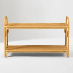 Curved Rattan Small Shelf (42")