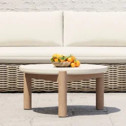 Cusco Outdoor Concrete Coffee Table (32")