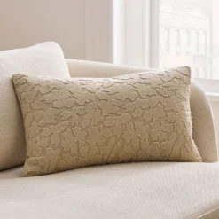 Cut Floral Pillow Cover