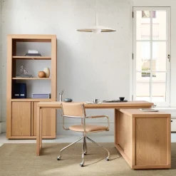 Cutler L-Shaped Desk (68") & Bookcase (36") Set