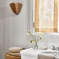 Cynda Rattan Sconce (12.5")
