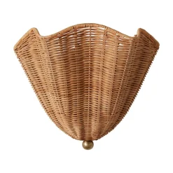 Cynda Rattan Sconce (12.5")