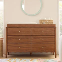 Daisy 6-Drawer Wide Dresser with Removable Topper (55")