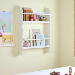 Daisy Wall-Mounted Tiered Book Rack (24")
