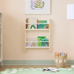 Daisy Wall-Mounted Tiered Book Rack (24")