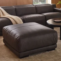 Dalton Motion Leather Ottoman