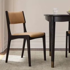 Damon Cafe Leather Dining Chair