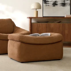 Danver Leather Ottoman