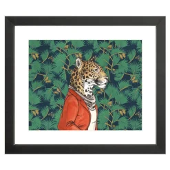 Dapper Jaguar Framed Wall Art