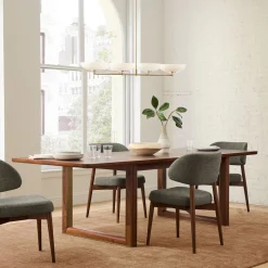 Davies Extendable Wood & Metal Dining Table (78"–98")