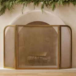 Deco Tri-Fold Fireplace Screen