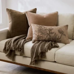 Deco Velvet Pillow Cover & Throw Set