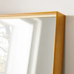 Deep Frame Thin Metal Floor Mirror